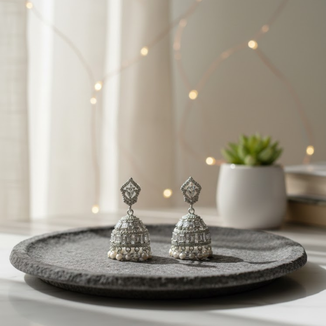 Frost Jhumkas