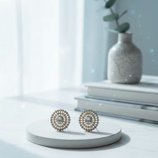 Solstice Mandala Studs